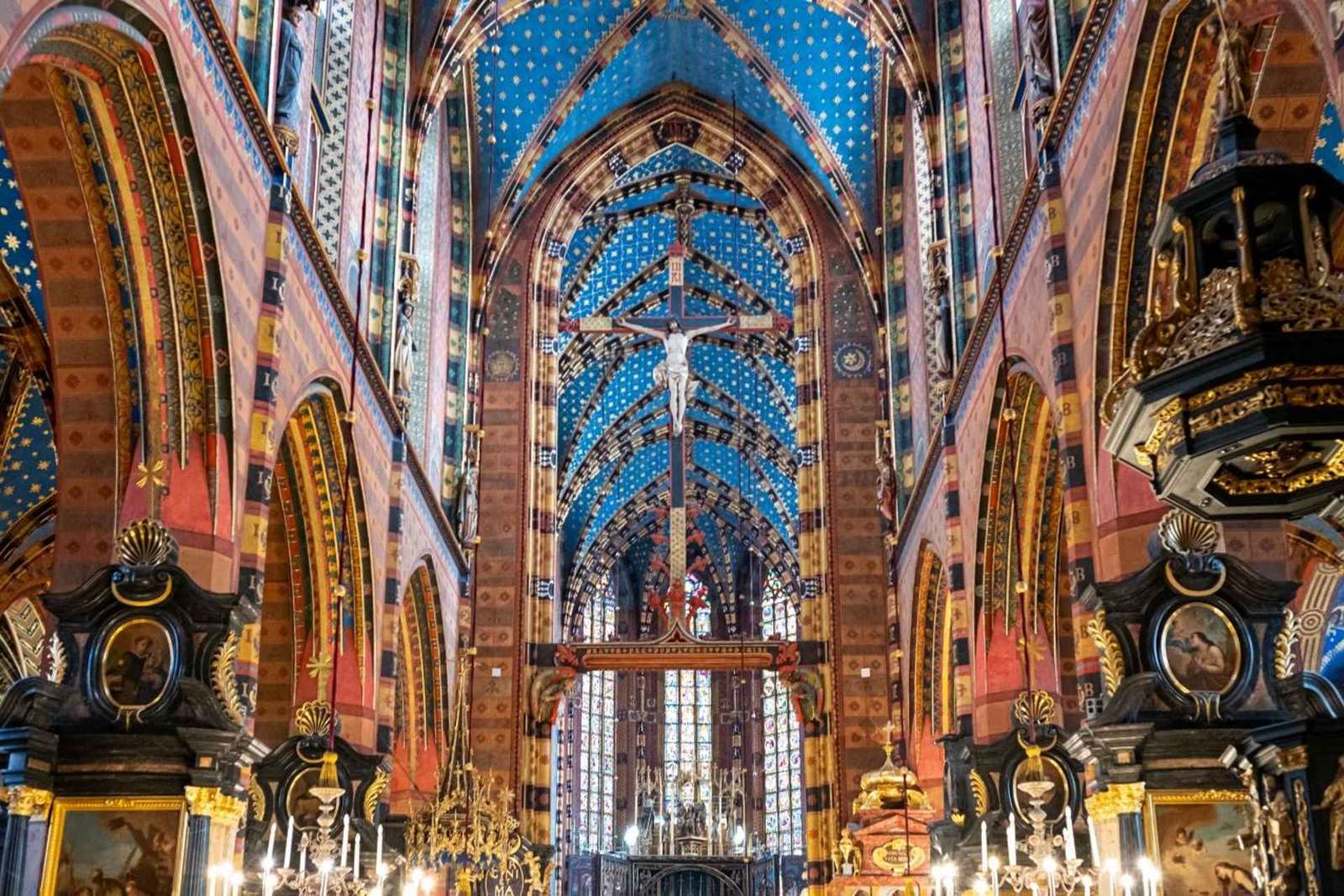 Cracovia: Visita a la Basílica de Santa María con breve paseo guiado