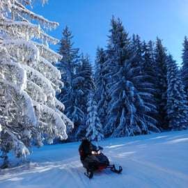 Cracovia: Tour di un giorno in motoslitta e bagni termali di Zakopane