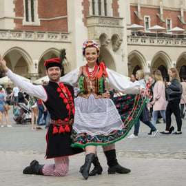 Cracovia: espectáculo de baile tradicional polaco en Jama Michalika