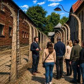 Cracóvia: Visita guiada de um dia a Auschwitz e à mina de sal de Wieliczka