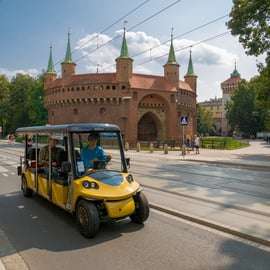 Cracovia: Tour panoramico della città con un golf cart elettrico