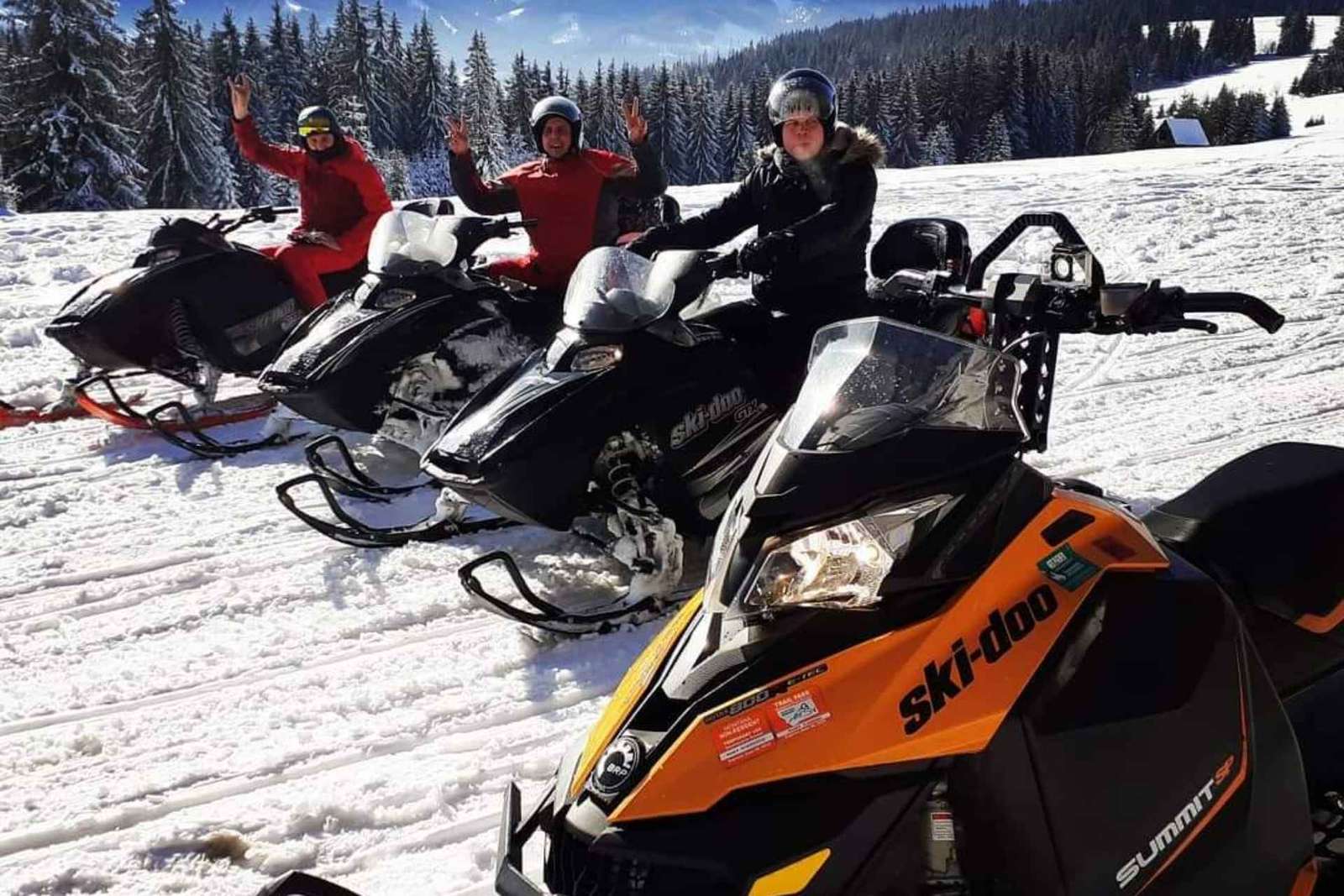 Da Cracovia: Tour in motoslitta e bagni termali di Zakopane