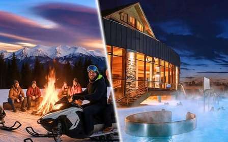 Cracovia: tour de 1 día a Zakopane con motos de nieve, hoguera y aguas termales