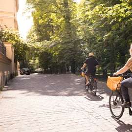 Cracovia: Tour in bicicletta del centro storico, del quartiere ebraico e del ghetto