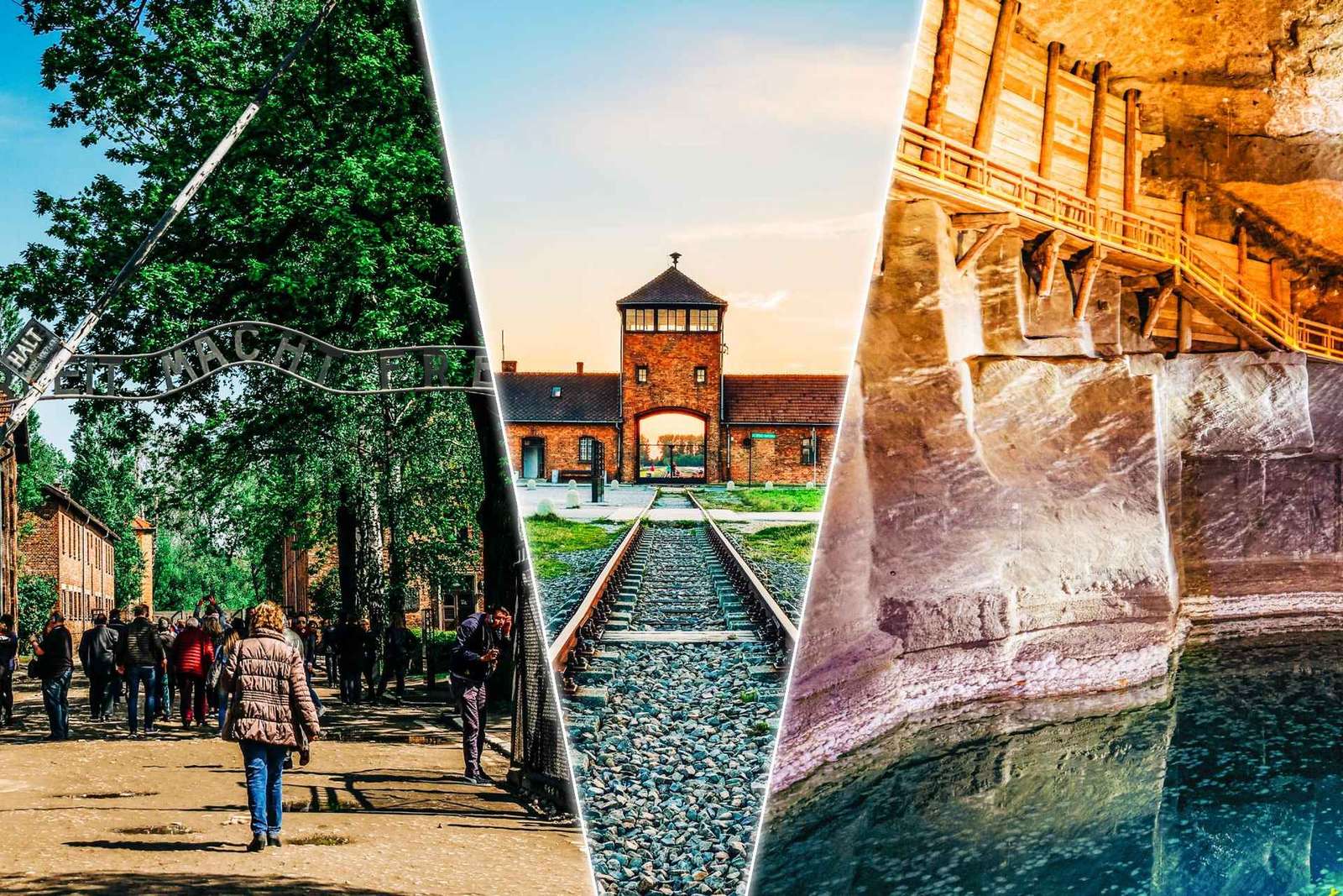 Cracóvia: Visita guiada de um dia a Auschwitz e à mina de sal de Wieliczka