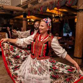 Cracovia: Cena tradizionale polacca e spettacolo folkloristico