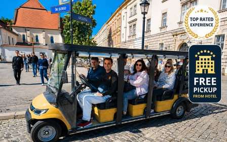 Tour de la ciudad de Cracovia, coche de golf. Tour privado completo.