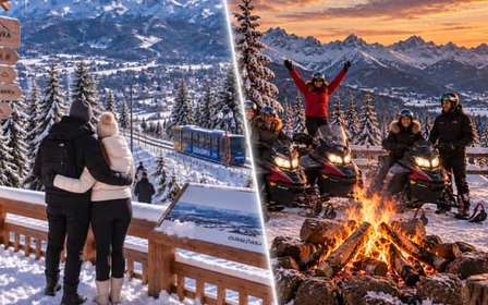 Cracovia: tour por Zakopane en moto de nieve y hoguera