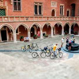 Cracovia: Tour in bicicletta del centro storico, del quartiere ebraico e del ghetto