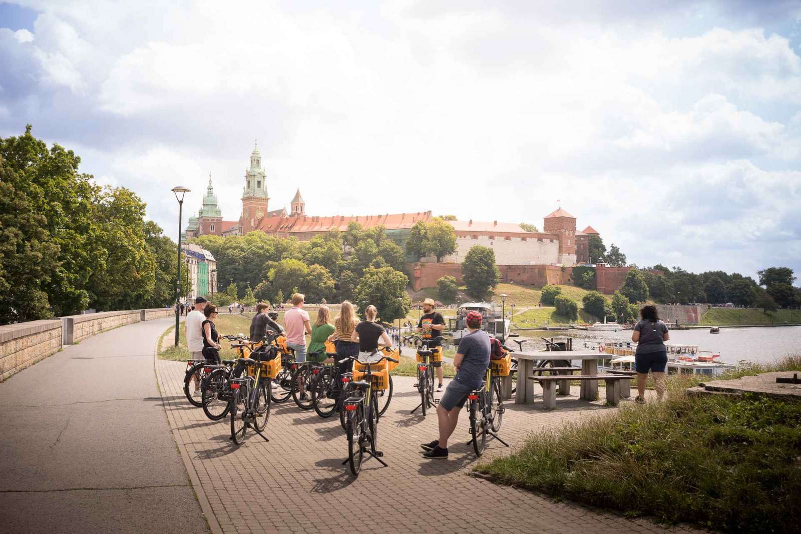 Cracovia: Tour in bicicletta del centro storico, del quartiere ebraico e del ghetto